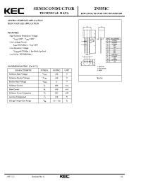 Datasheet 2N5551C manufacturer KEC